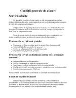 Condiții generale de afaceri