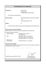 Declaration of conformity USB profile registration